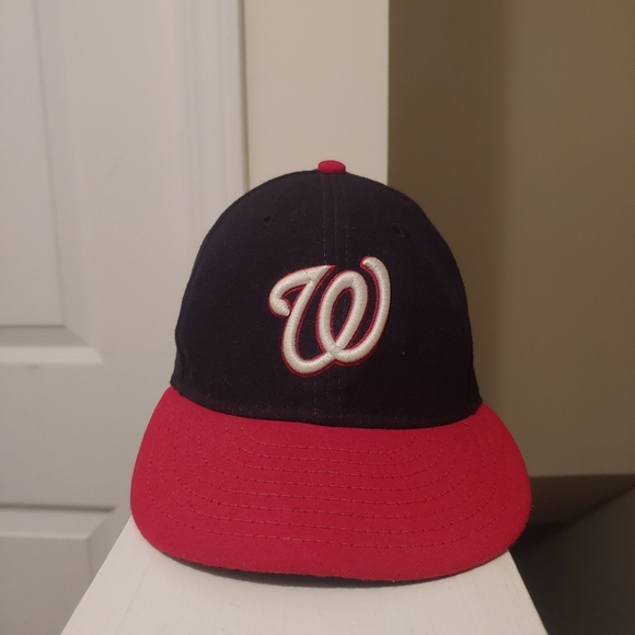 Washington Nationals New Era Navy/Red Alternate Authentic Collection 59fifty Hat - Picture 2 of 6